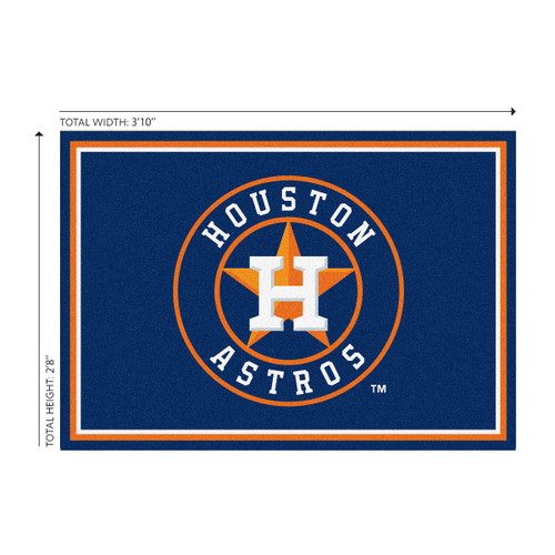 Houston Astros 3 x 4 ft Area Rug