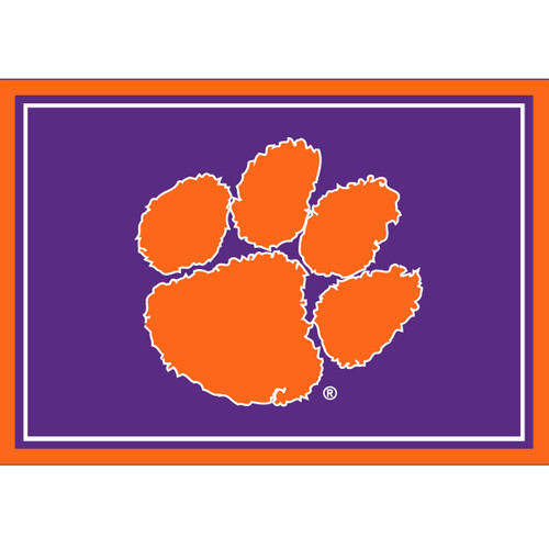 Clemson Tigers 3 x 4 ft Area Rug