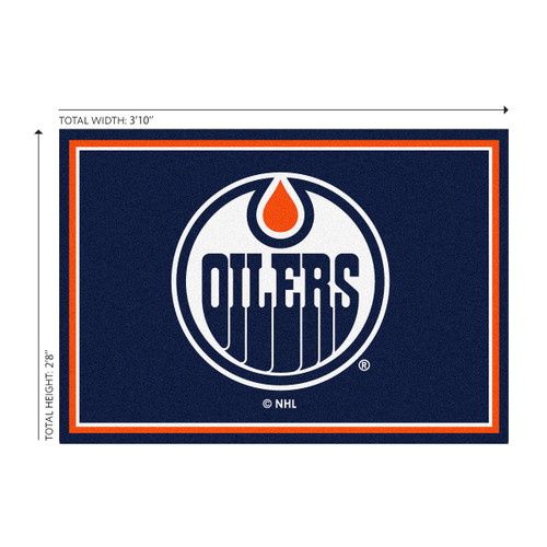 Edmonton Oilers 3 x 4 ft Area Rug