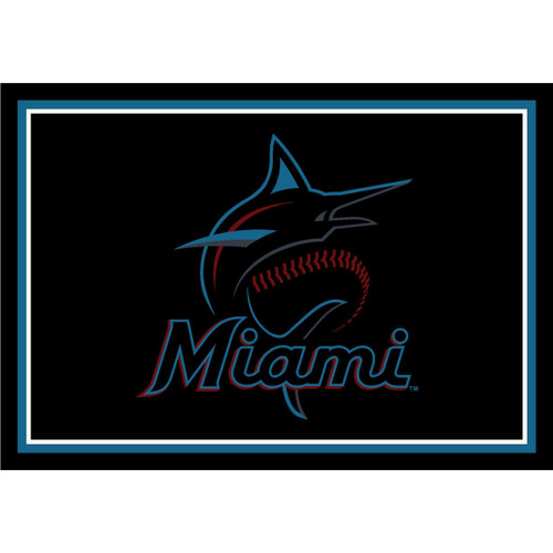 Miami Marlins 4 x 6 ft Spirit Rug