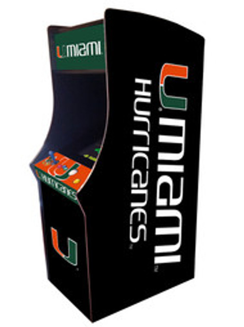 Miami Hurricanes Upright Aracade Game