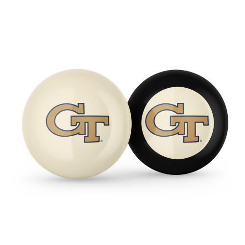 Georgia Tech Yellow Jackets Cue Ball & 8 Ball - Combo Pack