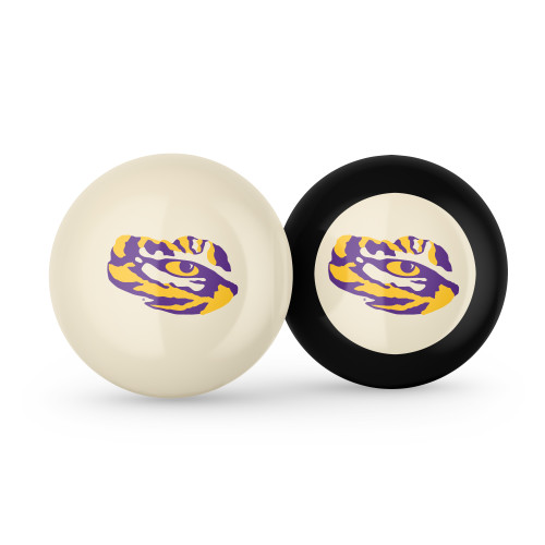 LSU Tigers Cue Ball & 8 Ball - Combo Pack