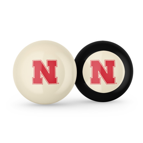Nebraska Cornhuskers Cue Ball & 8 Ball - Combo Pack