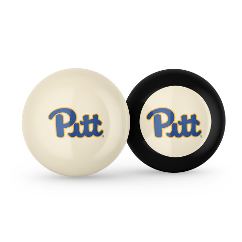 Pitt Panthers Cue Ball & 8 Ball - Combo Pack