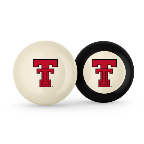 Texas Tech Red Raiders Cue Ball & 8 Ball - Combo Pack