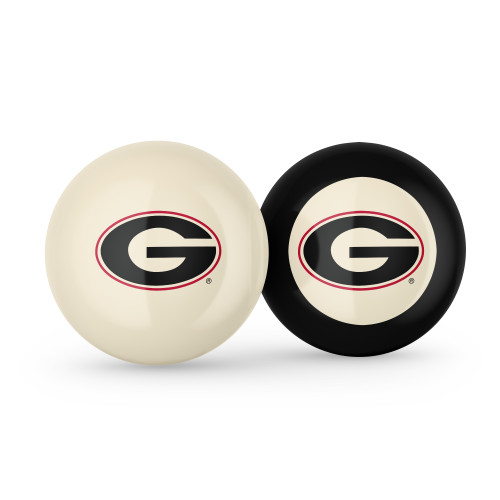 Georgia Bulldogs Cue Ball & 8 Ball - Combo Pack