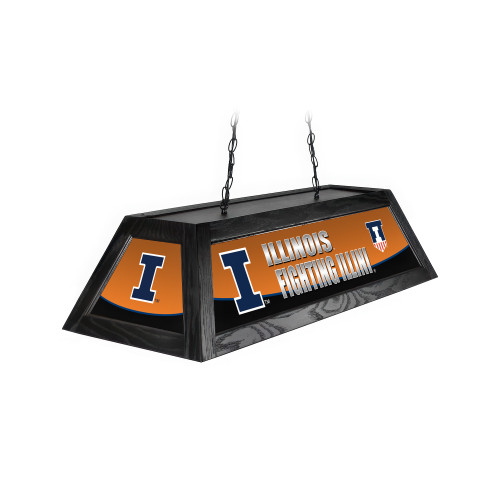 Illinois Fighting Illini 42” Spirit Billiard Lamp – Black Frame