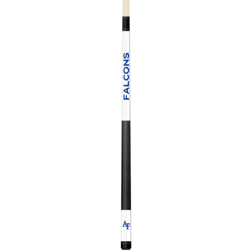 Air Force Falcons Custom Engraved White Billiard Cue - Blue