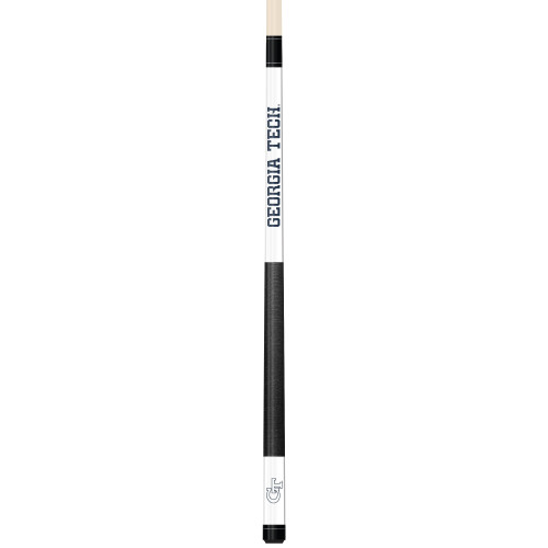 Georgia Tech Yellow Jackets Custom Engraved White Billiard Cue - Blue