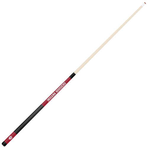 Indiana Hoosiers Custom Engraved Crimson Billiard Cue - White