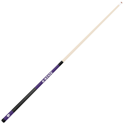 Kansas State Wildcats Custom Engraved Purple Billiard Cue - White