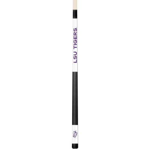 LSU Tigers Custom Engraved White Billiard Cue - Purple