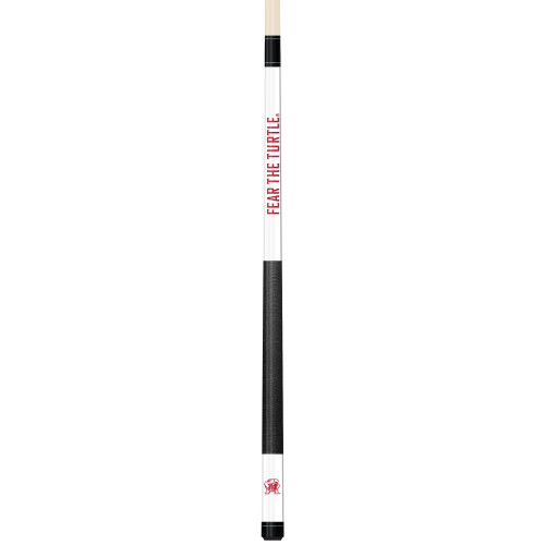 Maryland Terrapins Custom Engraved White Billiard Cue - Red