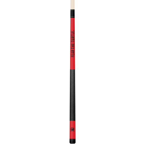 Maryland Terrapins Custom Engraved Red Billiard Cue - Black