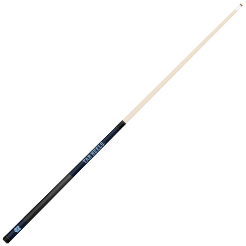 North Carolina Tar Heels Custom Engraved Navy Billiard Cue - Sky Blue