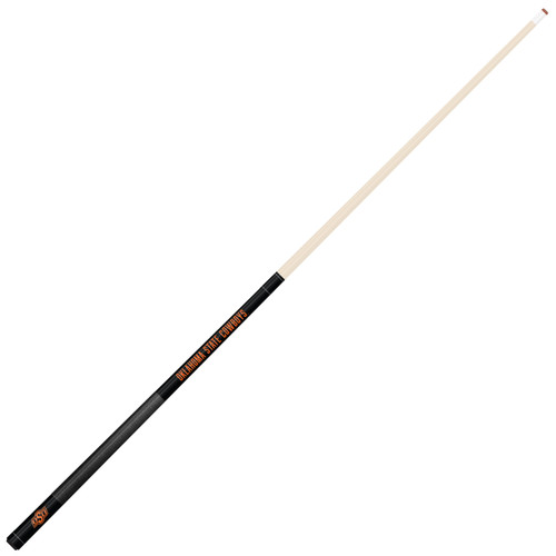 Oklahoma State Cowboys Custom Engraved Black Billiard Cue - Orange
