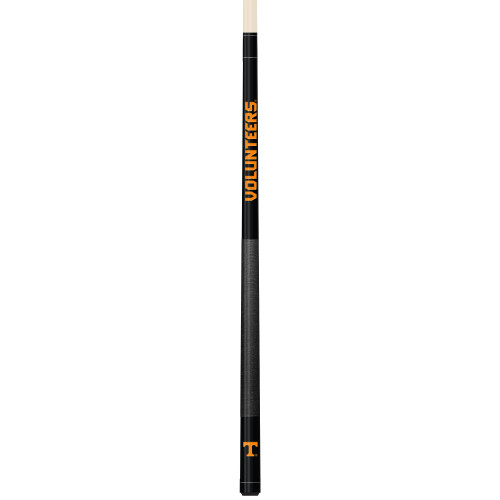Tennessee Volunteers Custom Engraved Black Billiard Cue - Orange