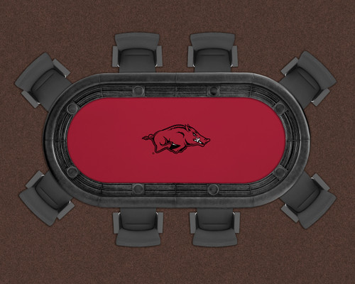 Arkansas Razorbacks 96" Texas Hold 'Em Game Table Felt