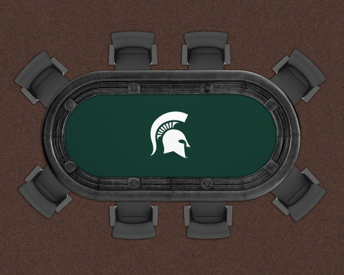 Michigan St. Spartans 96" Texas Hold 'Em Game Table Felt