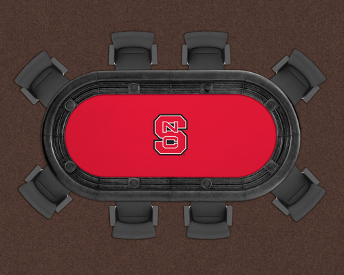NC State Wolfpack 96" Texas Hold 'Em Game Table Felt