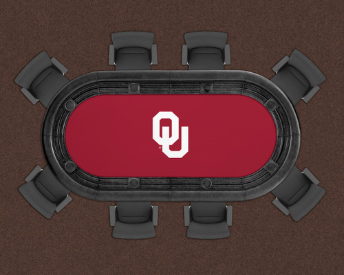 Oklahoma Sooners 96" Texas Hold 'Em Game Table Felt