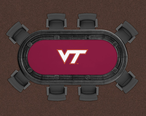 Virginia Tech Hokies 96" Texas Hold 'Em Game Table Felt