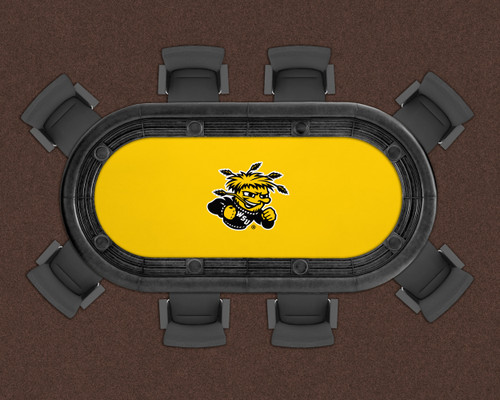 Wichita St. Shockers 96" Texas Hold 'Em Game Table Felt