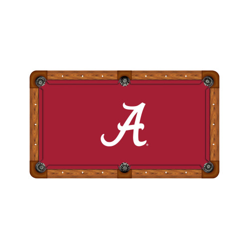 Alabama Crimson Tide 7'/8' Recreational Billiard Table Felt - Script A Logo