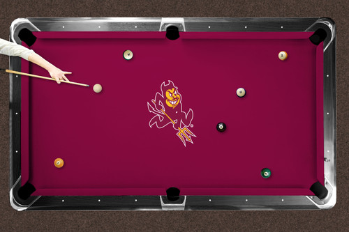 Arizona State Sun Devils 7'/8' Recreational Billiard Table Felt - Mascot