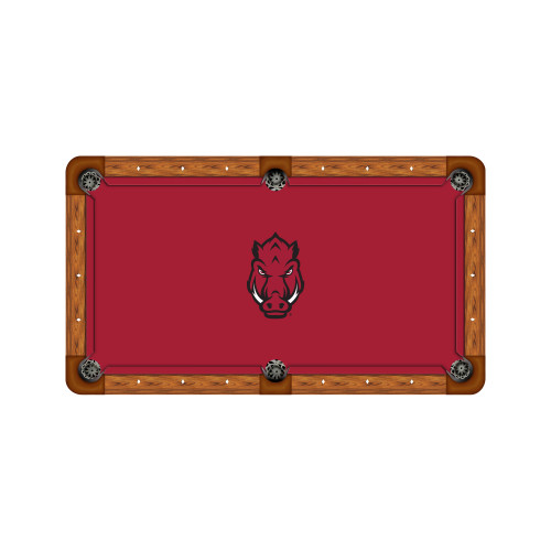 Arkansas Razorbacks 7'/8' Recreational Billiard Table Felt - Razorback Head
