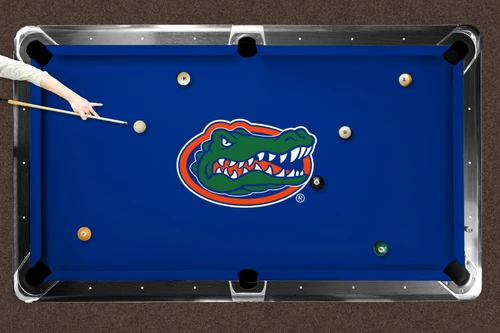 Florida Gators 9' Recreational Billiard Table Felt - Mascot