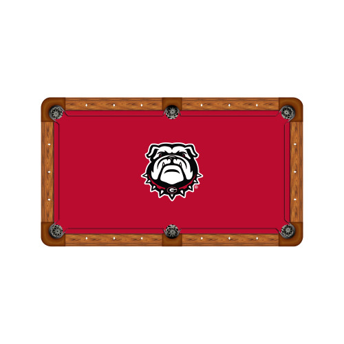 Georgia Bulldogs 9' Recreational Billiard Table Felt - Mascot