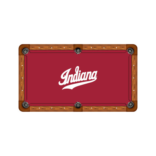 Indiana Hoosiers 7'/8' Recreational Billiard Table Felt - Script Logo