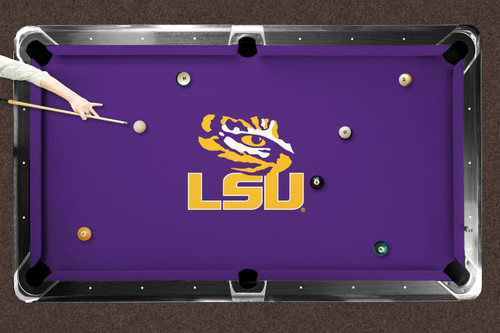 LSU Tigers 7'/8' Recreational Billiard Table Felt - Mascot
