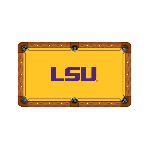LSU Tigers 7'/8' Recreational Billiard Table Felt - Text Logo
