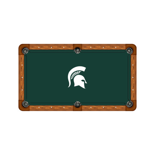 Michigan State Spartans 9' Recreational Billiard Table Felt - Helmet