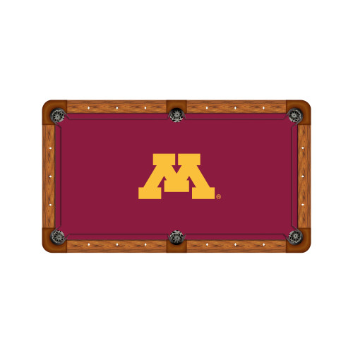 Minnesota Golden Gophers 7'/8' Recreational Billiard Table Felt - M Logo