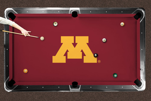Minnesota Golden Gophers 9' Recreational Billiard Table Felt - M Logo