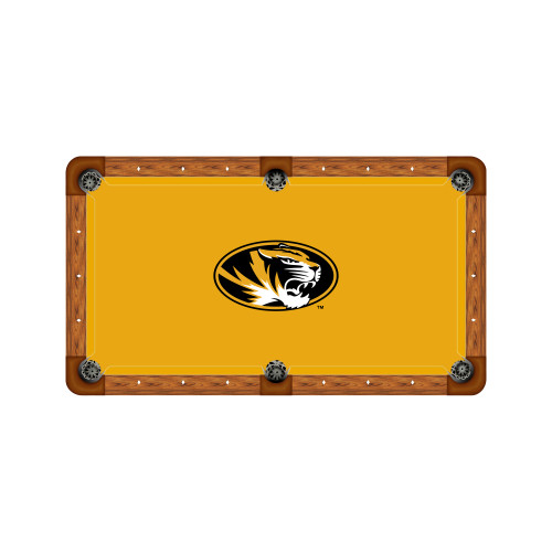 Missouri Tigers 9' Recreational Billiard Table Felt - Oval Logo