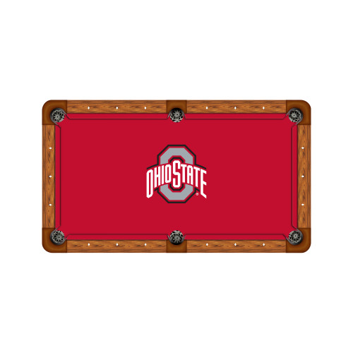 Ohio State Buckeyes 7'/8' Recreational Billiard Table Felt - Logo