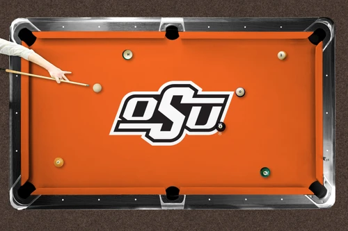 Oklahoma State Cowboys 7'/8' Recreational Billiard Table Felt - OSU Logo