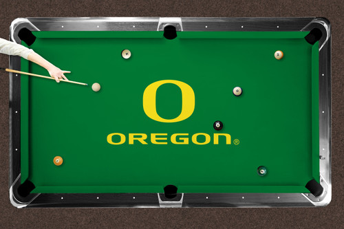 Oregon Ducks 7'/8' Recreational Billiard Table Felt - Text Logo