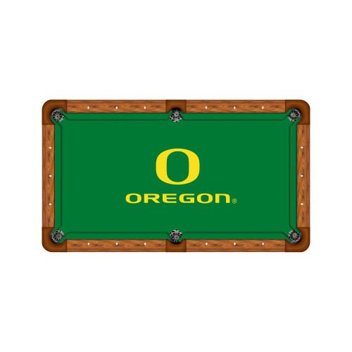 Oregon Ducks 9' Recreational Billiard Table Felt - Text Logo