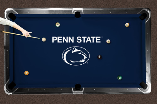 Penn State Nittany Lions 7'/8' Recreational Billiard Table Felt - Text Logo