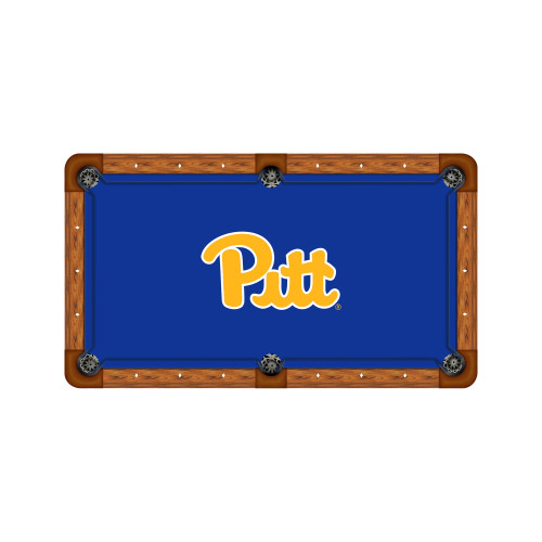 Pittsburgh Panthers 9' Recreational Billiard Table Felt - Script Logo