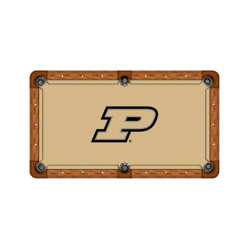Purdue Boilermakers 9' Recreational Billiard Table Felt - P Logo