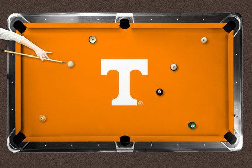 Tennessee Volunteers 9' Recreational Billiard Table Felt - T Logo