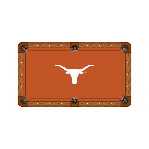 Texas Longhorns 9' Recreational Billiard Table Felt - Mascot