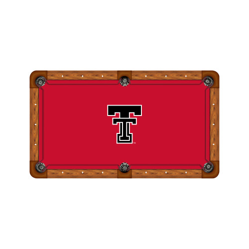 Texas Tech Red Raiders 9' Recreational Billiard Table Felt - Text Logo